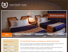 Tablet Screenshot of hotel-shelter.com